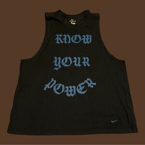 Nike Drifit Know Your Power Just Do It Jumpman Shirt 23 Tank Top Summer Jock